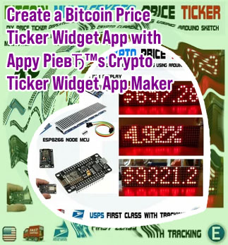 Cryptocurrency price ticker
